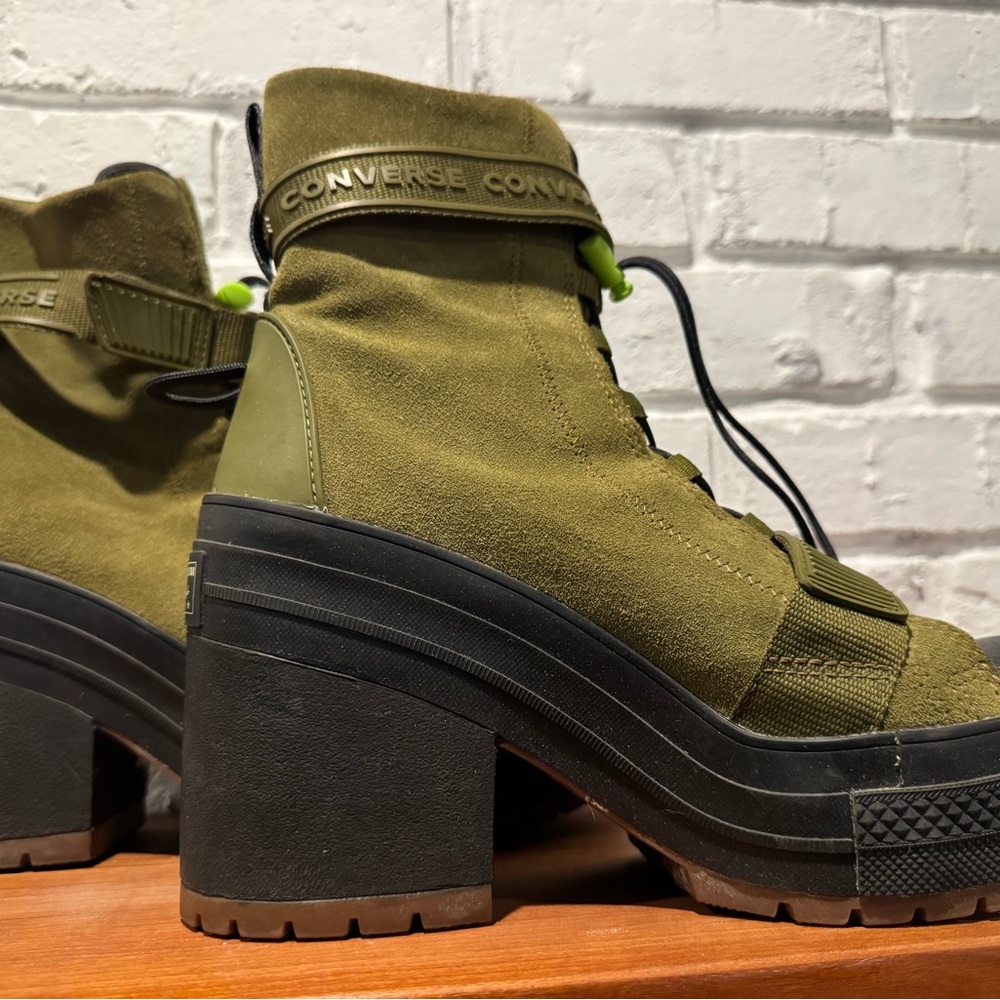Converse Women's Lace-Up Olive Boots - Picture 2 of 6